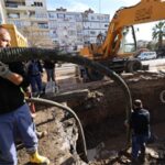 İnönü Caddesi’ndeki ana boru arızasına İZSU’dan süratli müdahale