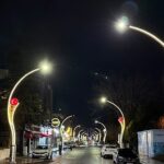 Şehit Ergün Köncü Caddesi ışıl ışıl